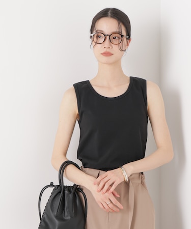 抗菌防臭コットンフライスカットタンクトップ