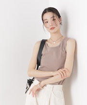 抗菌防臭コットンフライスカットタンクトップ