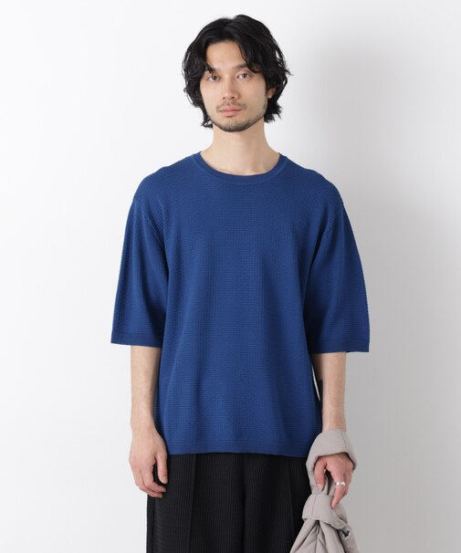エアリードレープ ニットTシャツ 半袖