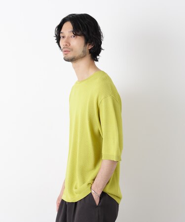 エアリードレープ ニットTシャツ 半袖