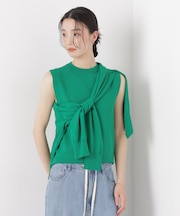 洗濯機洗い可UVカット接触冷感ノースリーブニット