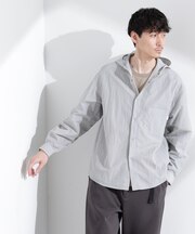 「NJ／CLUB」リップストップ撥水フードシャツ