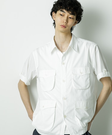 「HOTEL PALACE」TRポプリンサファリシャツ