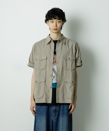 「HOTEL PALACE」TRポプリンサファリシャツ