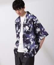 ペイント風オープンカラーシャツ