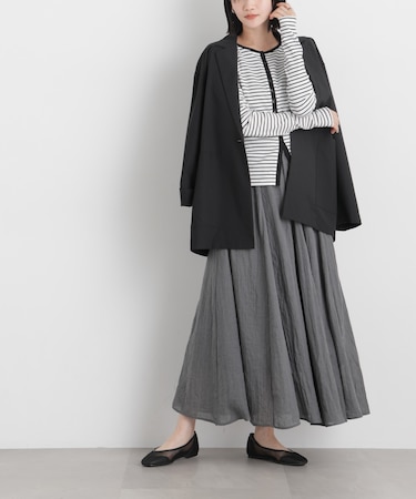 TCボイル接ぎフレアスカート(セットアップ可)