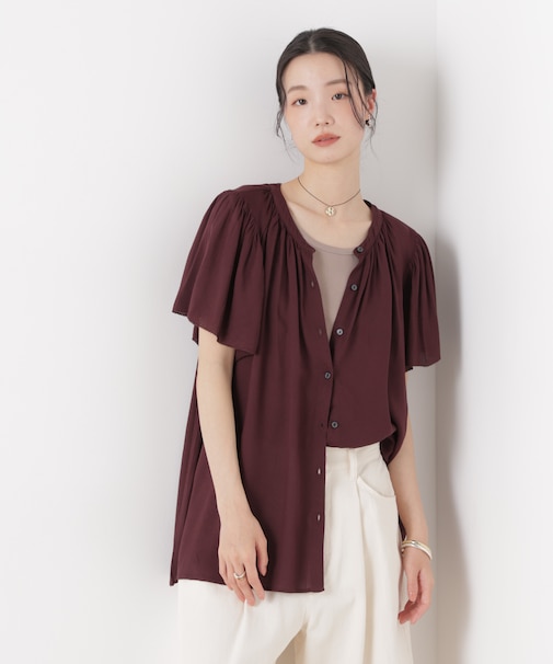 made in INDIA 前後2wayフレンチブラウス(セットアップ可)