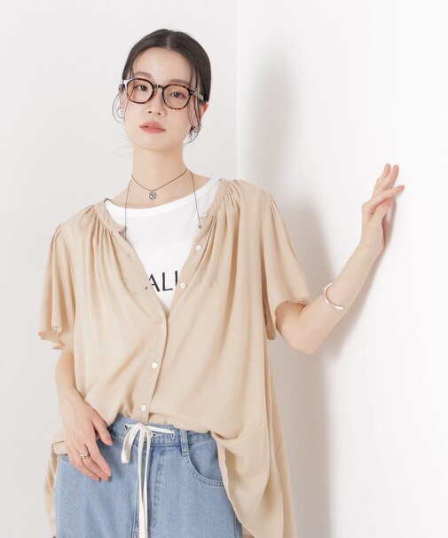 made in INDIA 前後2wayフレンチブラウス(セットアップ可)