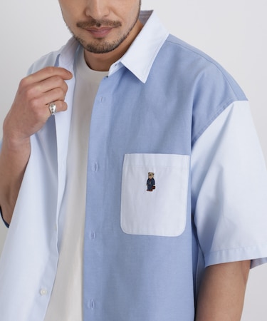 ナノベア クレイジーパターンシャツ 半袖