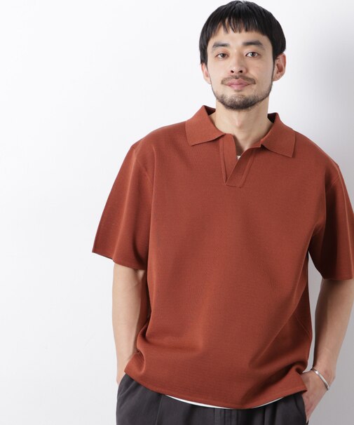 12ゲージドライニットスキッパーポロシャツ