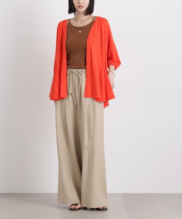 微光沢ツイルイージーパンツ(セットアップ可)