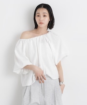 タンブラーブッチャー前後2wayボリュームスリーブブラウス(セットアップ可)