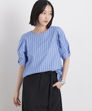 変形スリーブプルオーバーブラウス