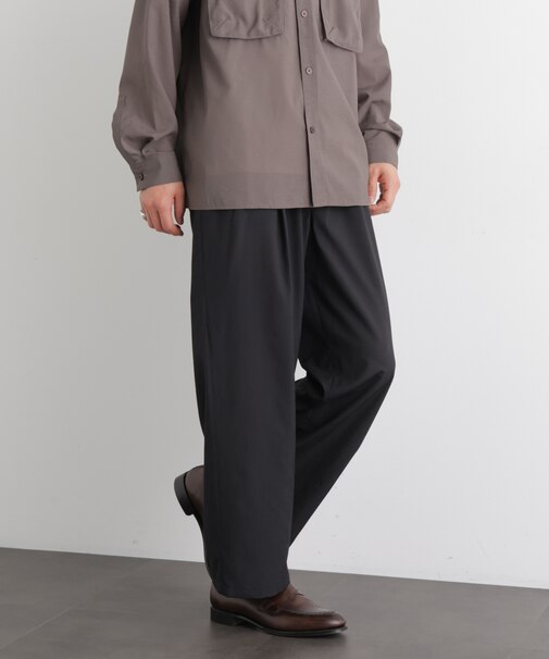 テクニカルリネンライク2タックイージースラックス／吸水速乾・接触冷感・UVカット（セットアップ可）