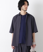 ライトウェイトストレッチ シャツ半袖（セットアップ可）