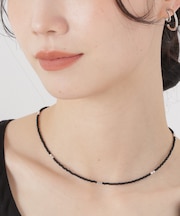 メタルビーズネックレス