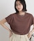 汗隠糸加工&多彩機能カットソー素材 ドルマンフレンチトップス