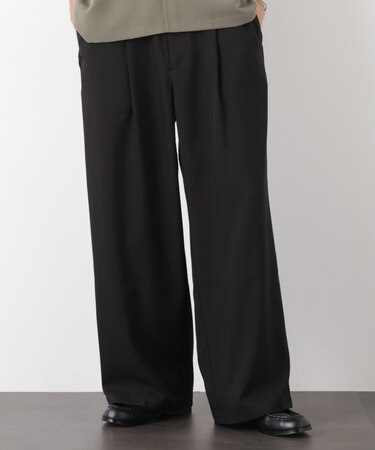 ポリエステルウィーブ ワイドパンツ