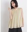 プリーツノースリーブブラウス