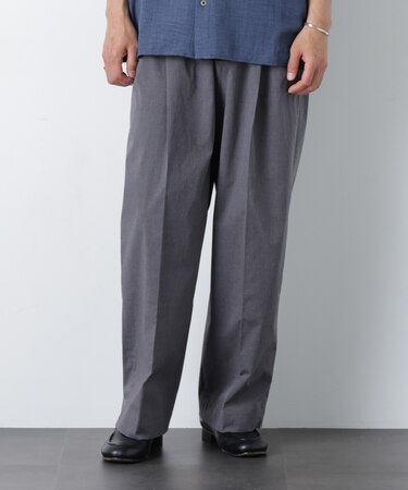 COOLMAX (R) 2タックワイドスラックス
