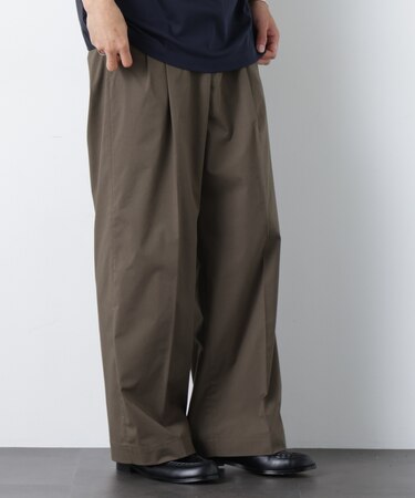 COOLMAX (R) 2タックワイドスラックス