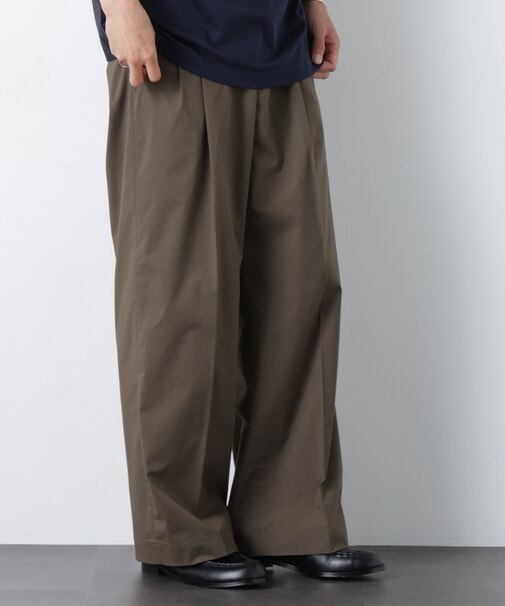 COOLMAX (R) 2タックワイドスラックス
