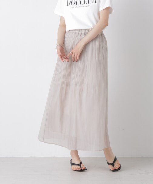 消しプリーツソフトシアースカート