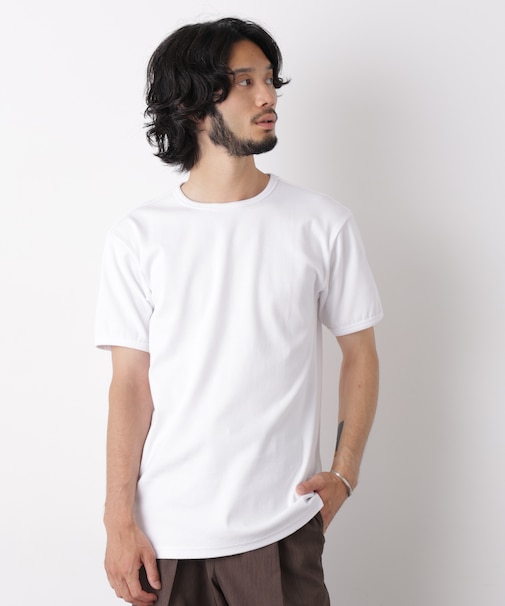 リブフライスTシャツ 半袖