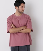 USAコットン×COOLMAX(R)ワイドTシャツ 半袖