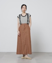 European Flax サスペンダー付きスカート(セットアップ可)