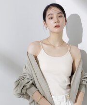 カップ付きバッククロスキャミソール