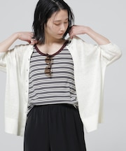 European Flax 2wayオーバーニットトップス
