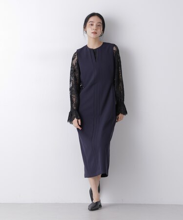 デイリーファンクション サイドベルトキーネックワンピース(セットアップ可)