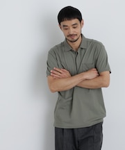 ナノファイン 比翼ポロ 半袖