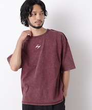 ワンポイントピグメントTシャツ 半袖