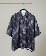 NORMANBROS／ショート丈オーバーサイズ総柄シャツ 半袖