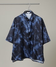 NORMANBROS／ショート丈オーバーサイズ総柄シャツ 半袖