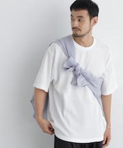 USAコットン×COOLMAX(R) ワッフルワイドTシャツ半袖