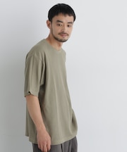 USAコットン×COOLMAX(R) ワッフルワイドTシャツ半袖