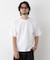 微起毛クロップドTシャツ 半袖