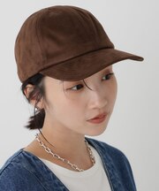 Healthknit／別注ワンポイント刺繍フェイクスエードキャップ