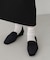 ベルベッドフラットシューズ