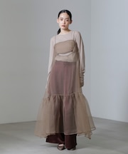 ESTHE／Cut-Out Organza Dress