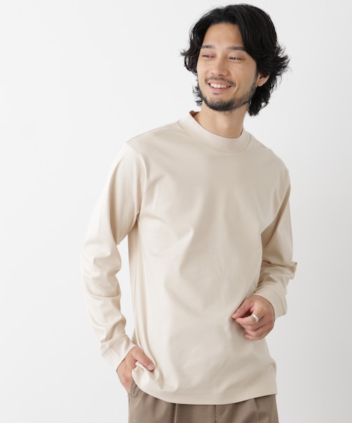 アンチスメルモックネックTシャツ 長袖