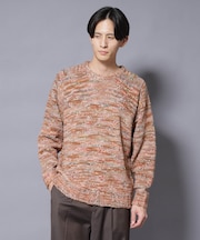 ｢COFIL｣ PAVONE HOLIDAY メランジクルーネックニット