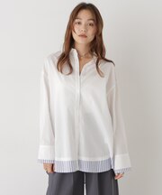 レイヤードライクワイドシルエットシャツ