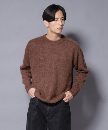 ｢COFIL｣ SCIARADA モヘヤ混 クルーネックニット