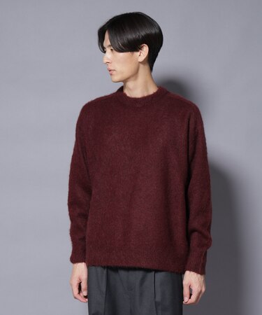 ｢COFIL｣ SCIARADA モヘヤ混 クルーネックニット