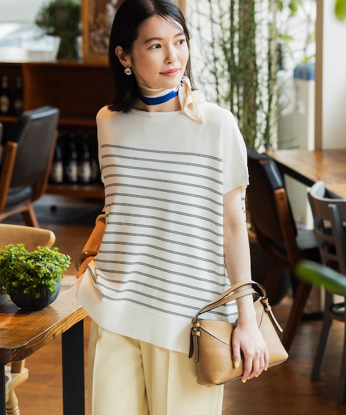 SUMMER VEIL KNIT ワイドプルオーバー