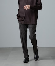｢N TROUSERS PREMIUM｣RENURウール混洗えるサキソニーパンツ(セットアップ可)